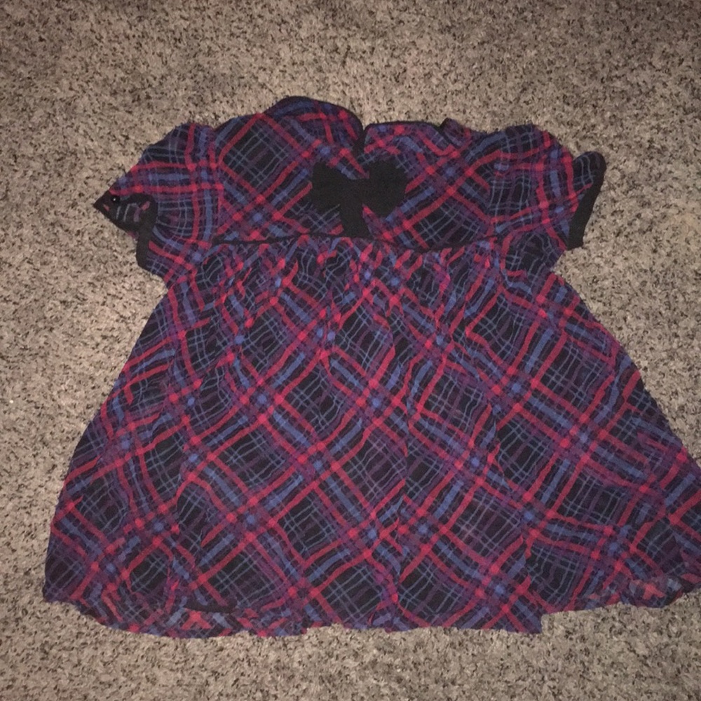 Plaid blous (girls size) 9/10